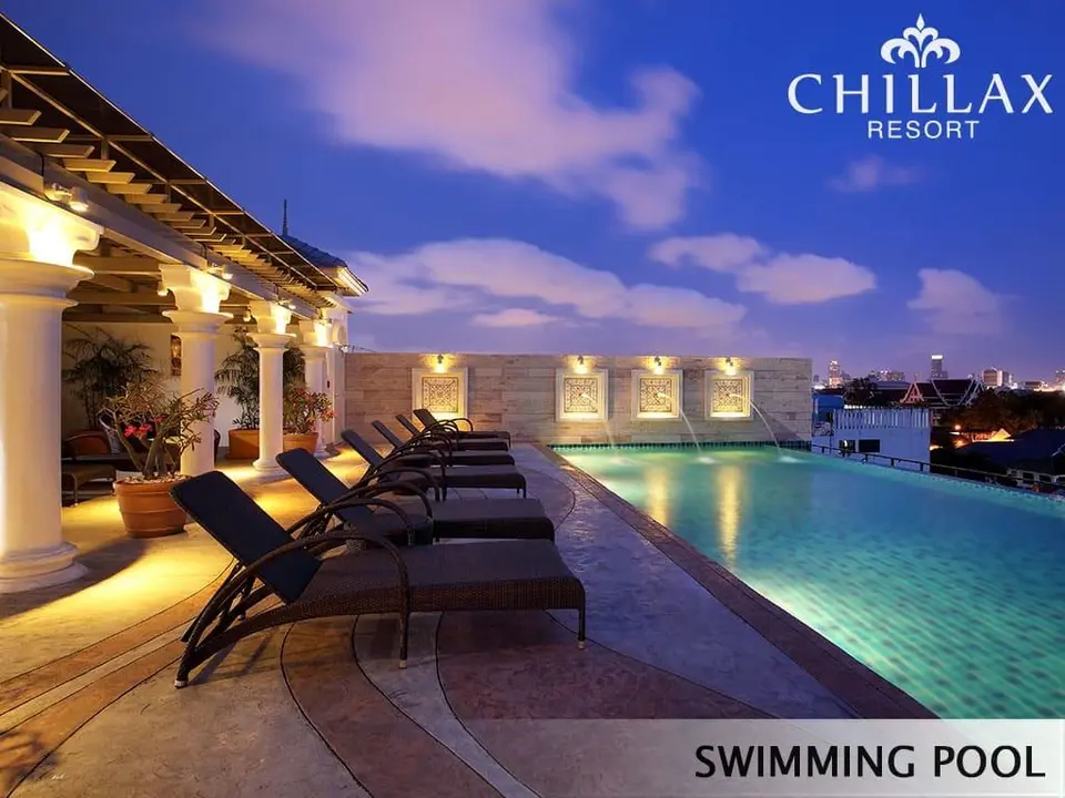 Rooftop swimming pool at Chillax Resort Bangkok — view 1